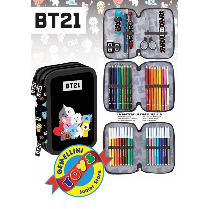 ASTUCCIO 3 ZIP COMPLETO DI TUTTO BT21