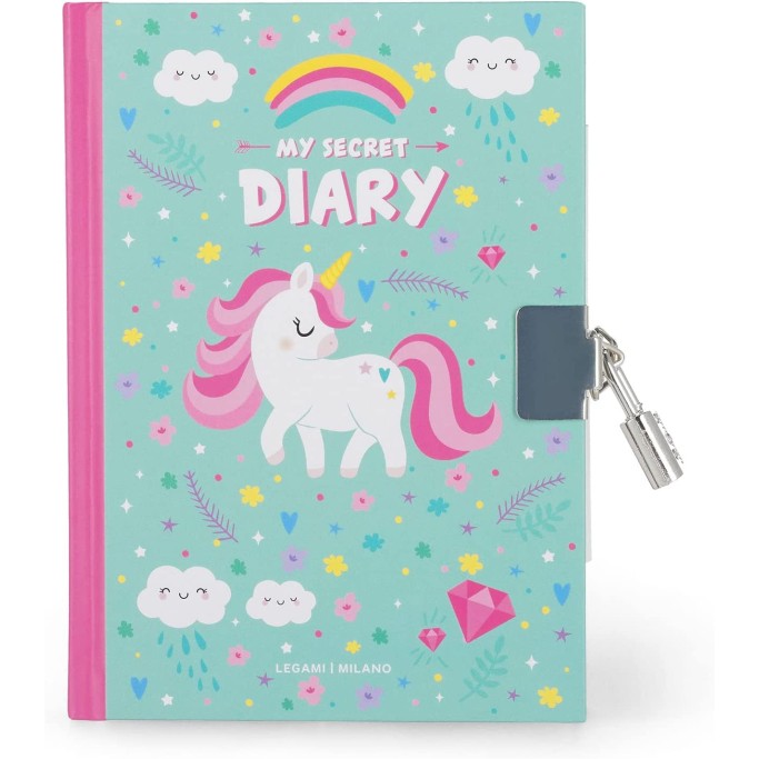Legami DIARIO SEGRETO CON LUCCHETTO UNICORNO