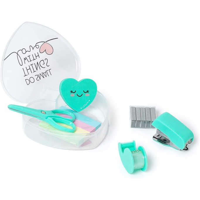 Legami, Mini Set di Cancelleria, 6 Accessori in Formato Mini