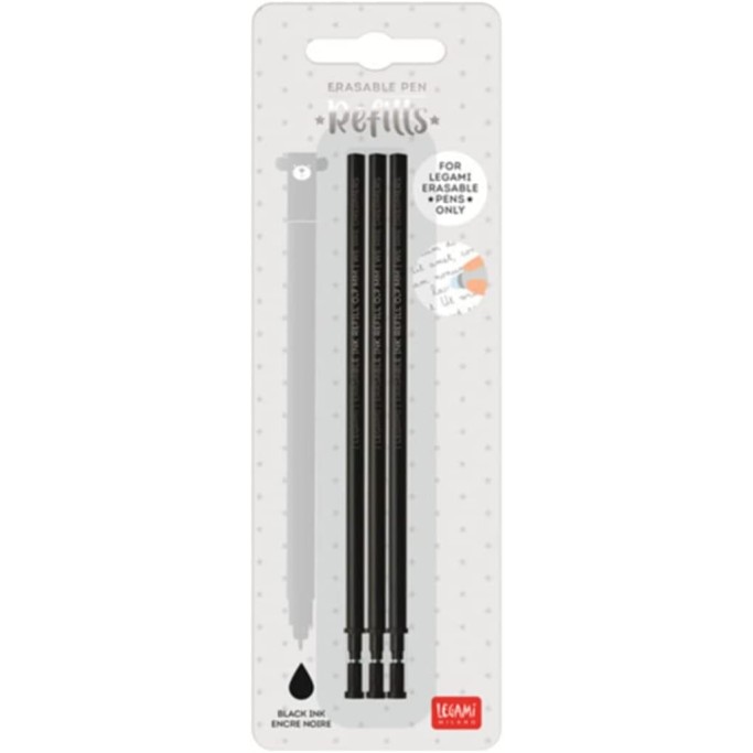 Legami, REFILL PER PENNA GEL CANCELLABILE Nera
