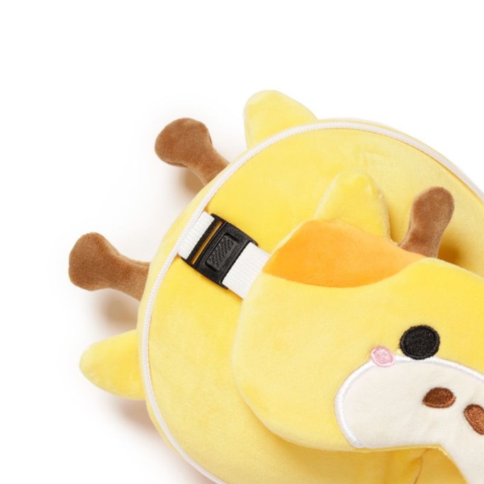 CUSCINO DA VIAGGIO CON MASCHERA GIRAFFA