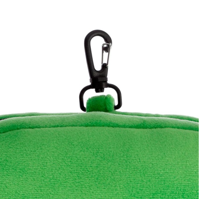 CUSCINO DA VIAGGIO CON MASCHERA CREEPER MINECRAFT