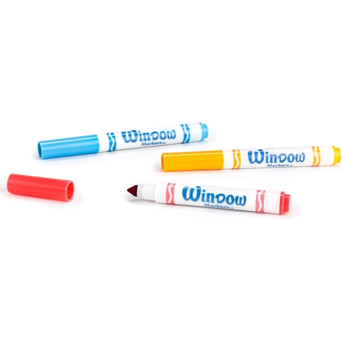 Crayola, 8 PENNERELLI LAVABILI PER IL VETRO