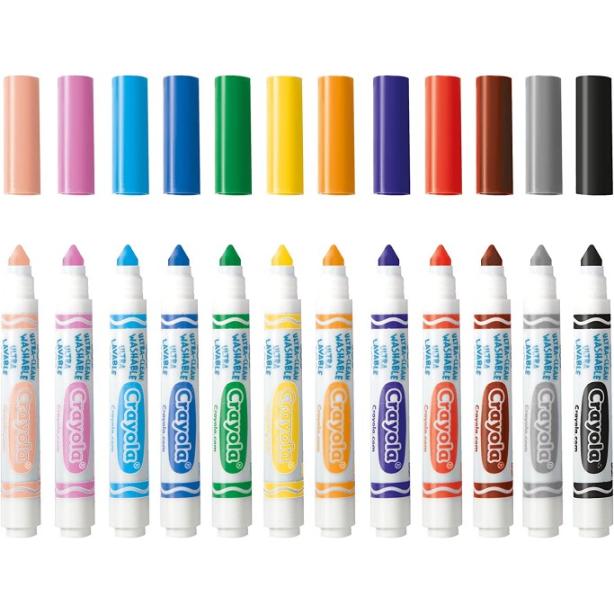 I LAVABILISSIMI 12 PENNARELLI ULTRA-LAVABILI