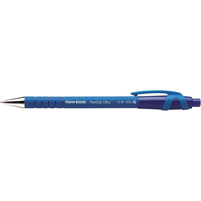 Penna PaperMate Sfera Flexgrip Ultra punta media blu