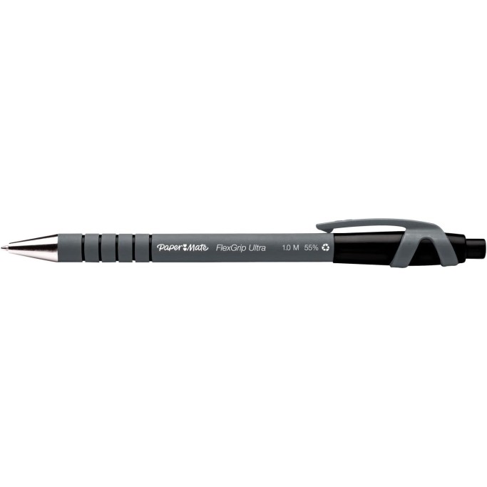 Penna Sfera Flexgrip Ultra punta media nera