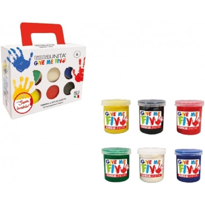 TINTA UNITA, COLORI A DITA IN VASETTO