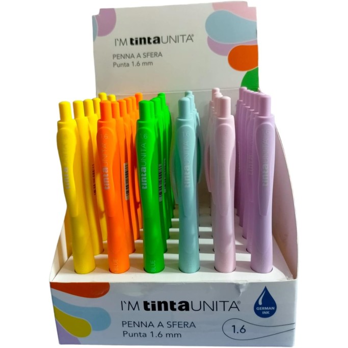 Penna a Sfera Punta 1,6 mm Blu/ nera Tinta unita