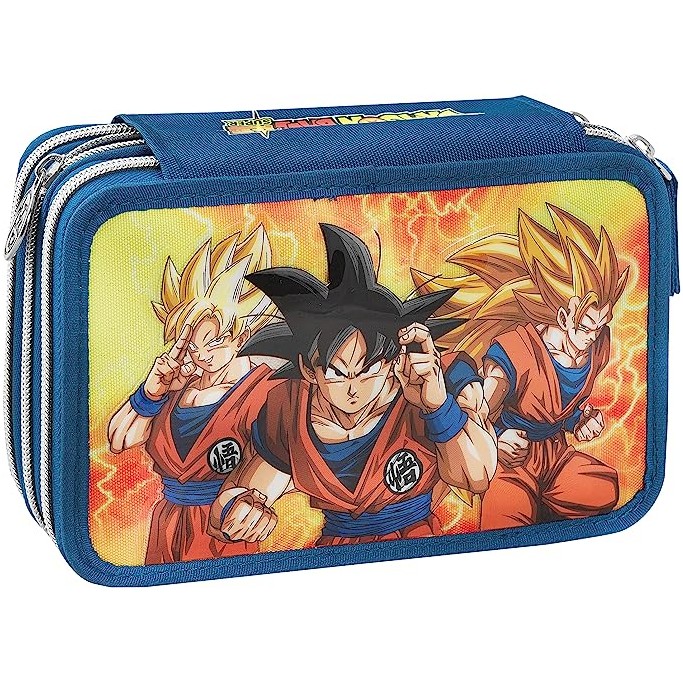 ASTUCCIO A 3 ZIP DRAGONBALL