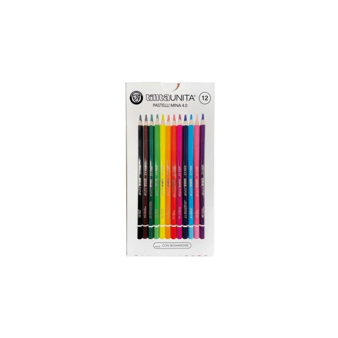 PASTELLI TINTA UNITA DA 12 MINA, 4 MM