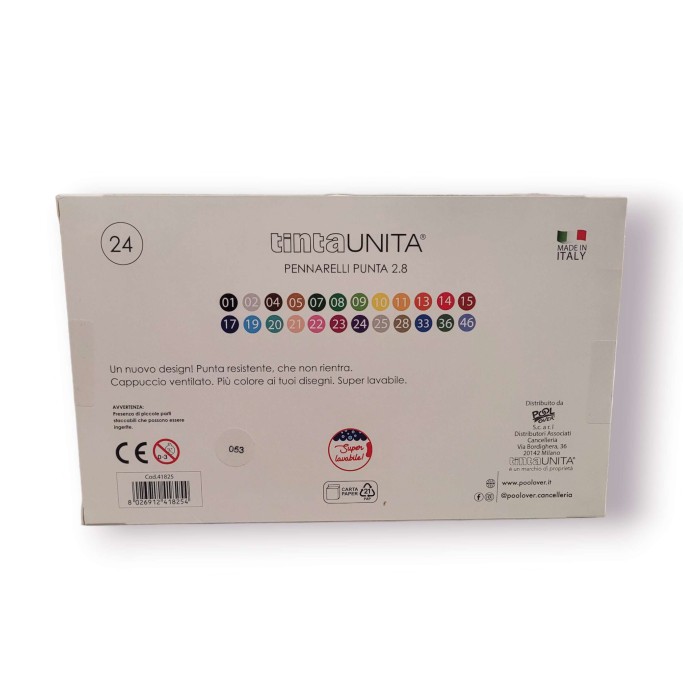 PENNERELLI TINTA UNITA DA 24
