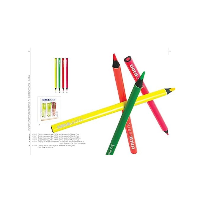 TINTA UNITA, Evidenziatore a Matita Jumbo