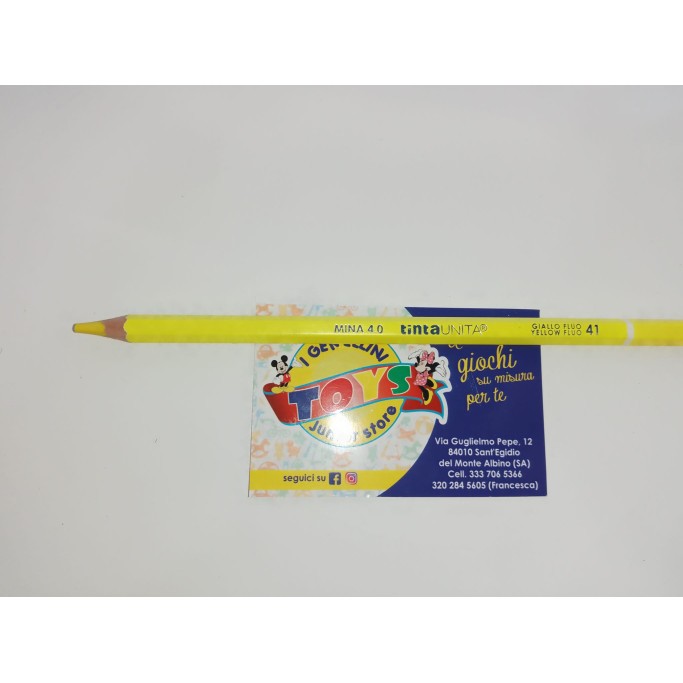 Pastello Tinta Unita mina 4.0 colore GIALLO FLUO N°41