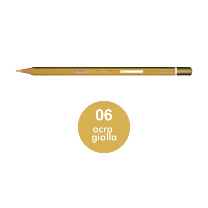 Pastello Tinta Unita mina 4.0 colore OCRA GIALLA N°6