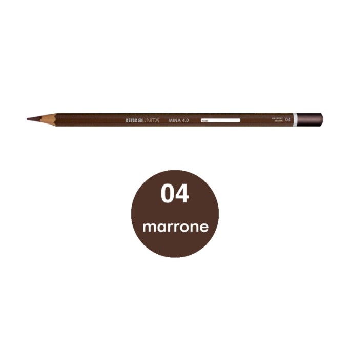Pastello Tinta Unita mina 4.0 colore MARRONE N°04