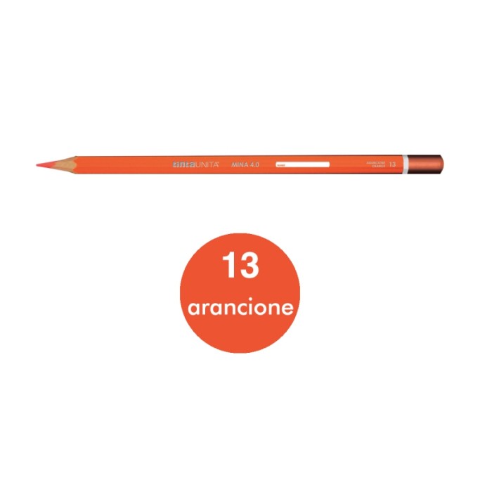 Pastello Tinta Unita mina 4.0 colore ARANCIONE N°13