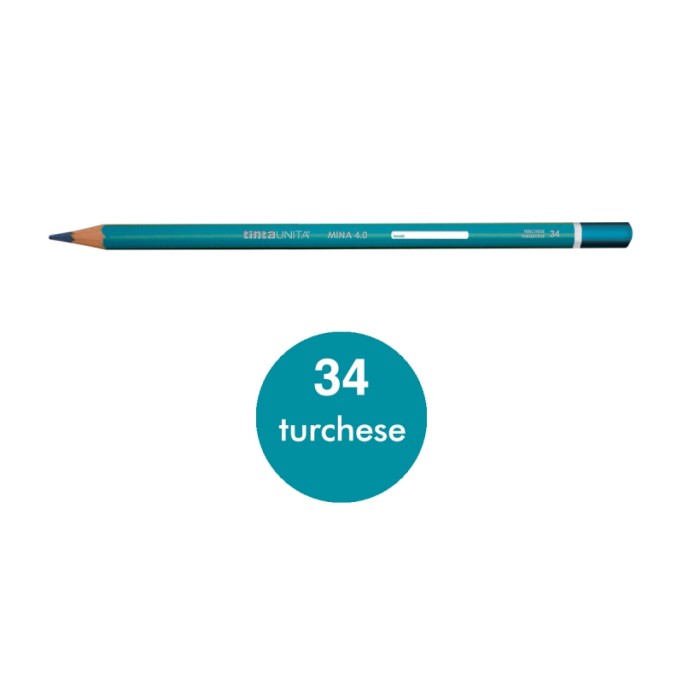 Pastello Tinta Unita mina 4.0 colore TURCHESE N°34