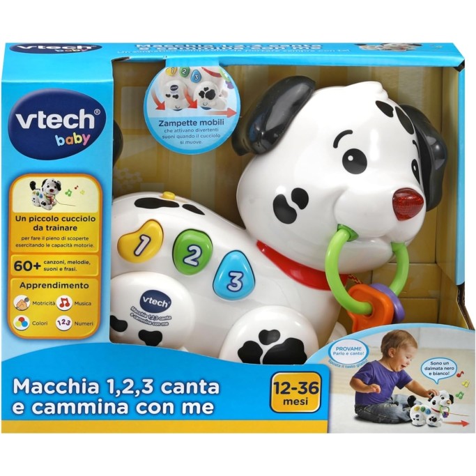 VTech Macchia - 1,2,3, Canta e Cammina con Me!