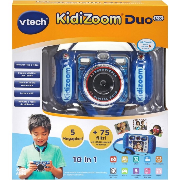 Kidizoom Duo DX Blu, Macchina Fotografica per Bambini