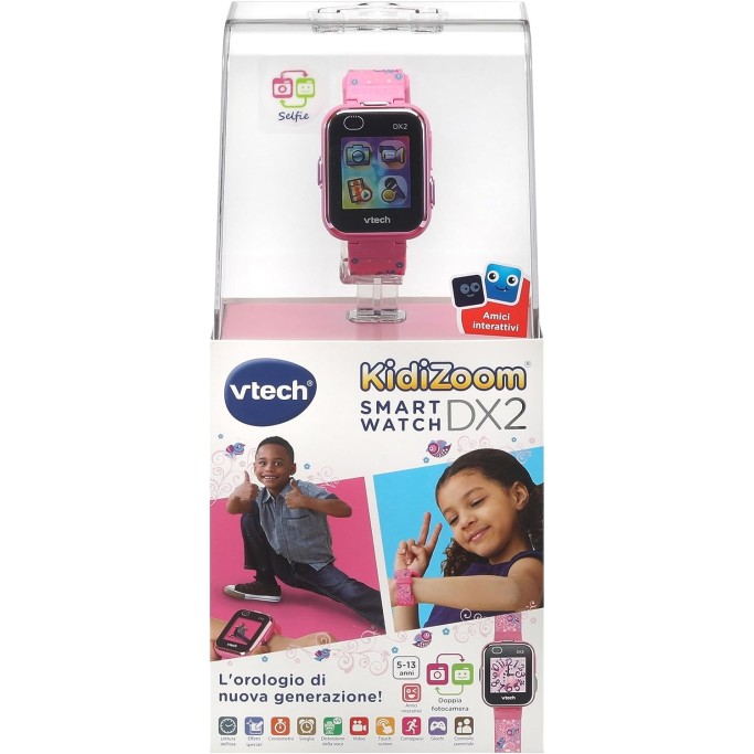 Kidizoom Smartwatch DX2 Rosa, Orologio Interattivo per Bambini