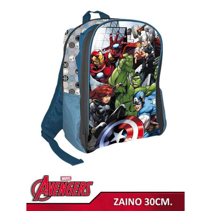 ZAINO ASILO 30 CM C/2 CERNIERE AVENGERS
