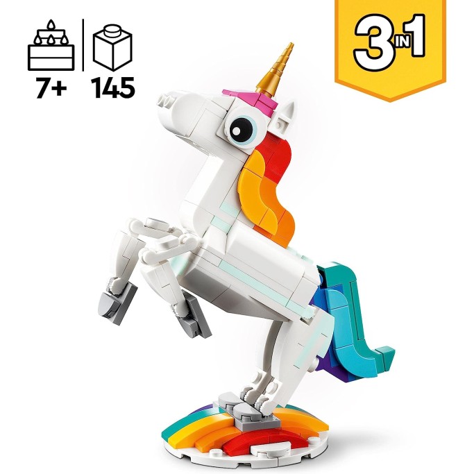 Creator Unicorno Magico con Arcobaleno