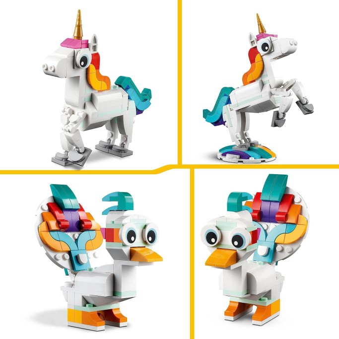 Creator Unicorno Magico con Arcobaleno