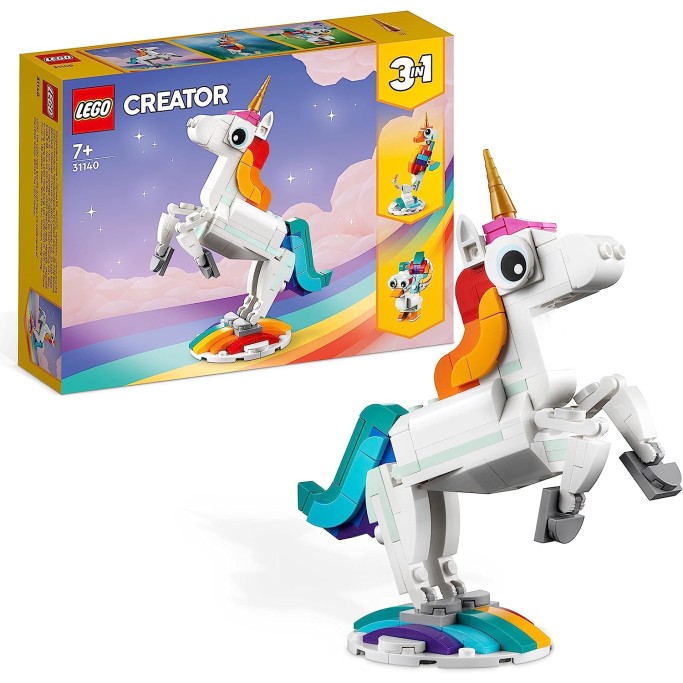 Creator Unicorno Magico con Arcobaleno