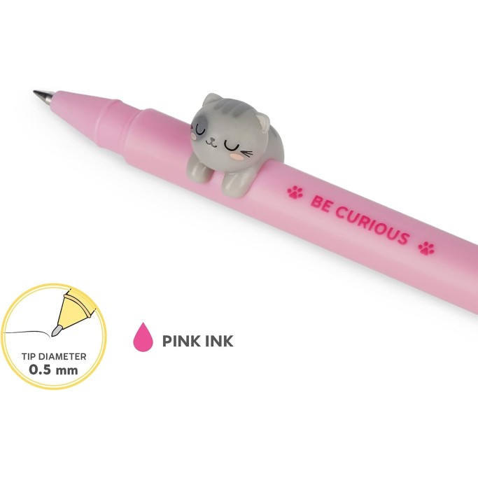 PENNA GEL CON ANIMALETTO DECORATIVO, KITTY