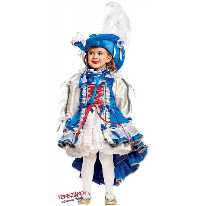 COSTUME DI CARNEVALE MOSCHETTIERA NEONATA