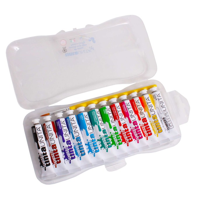 TINTA UNITA, Tempera a tubetto 12 ml, Scatola da 12 Pz.