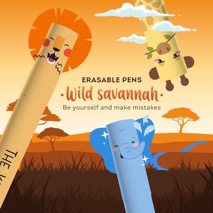 Legami, Kit 3 penne cancellabili, Savana