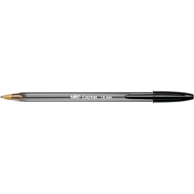BIC Penne a Sfera, Cristal Large, Punta Media, 1.6 mm