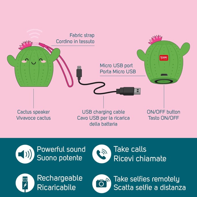 Legami, Mini Vivavoce e Speaker Wireless, Pump Up The Volume