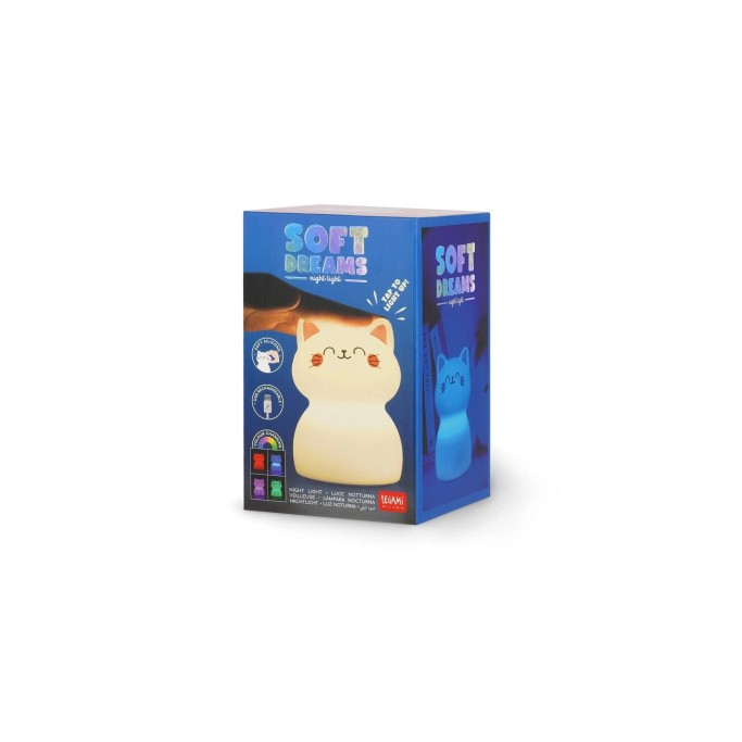 LAMPADA NOTTURNA RICARICABILE LEGAMI - SOFT DREAMS KITTY