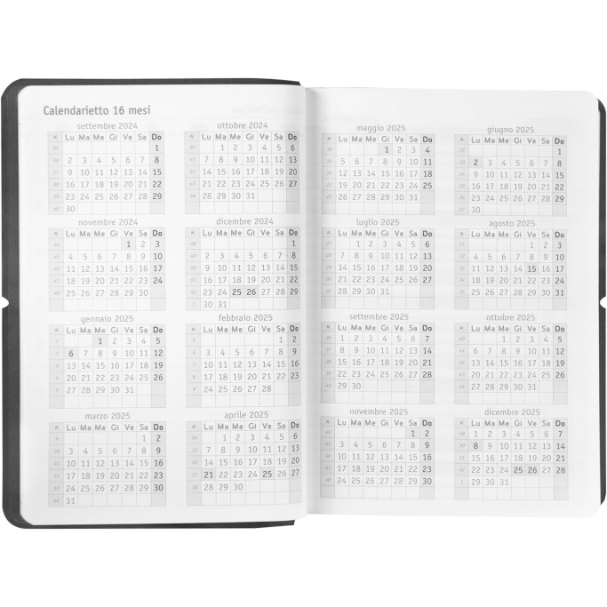 Agenda Giornaliera 16 Mesi Mini, Agenda 2024-2025
