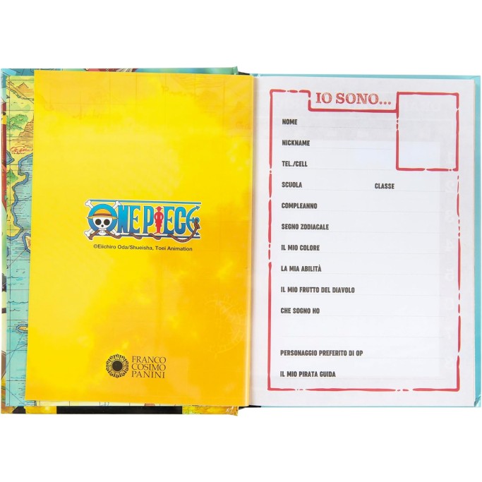 Diario Scuola 2024-2025 Ufficiale One Piece, Diario 12 Mesi